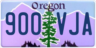 OR license plate 900VJA