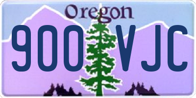 OR license plate 900VJC