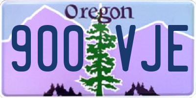 OR license plate 900VJE