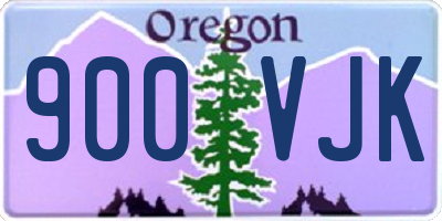 OR license plate 900VJK