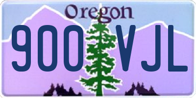 OR license plate 900VJL