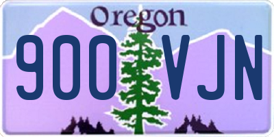 OR license plate 900VJN