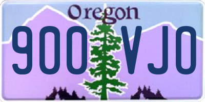 OR license plate 900VJO