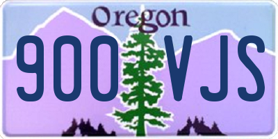OR license plate 900VJS