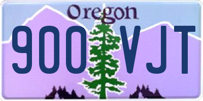 OR license plate 900VJT
