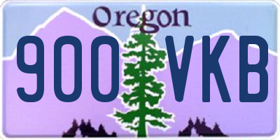 OR license plate 900VKB