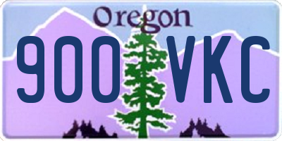 OR license plate 900VKC