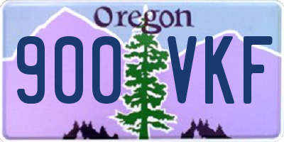 OR license plate 900VKF