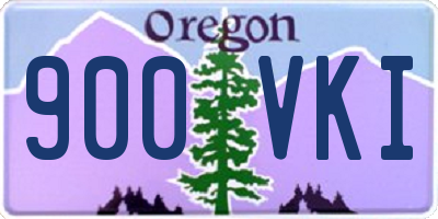 OR license plate 900VKI