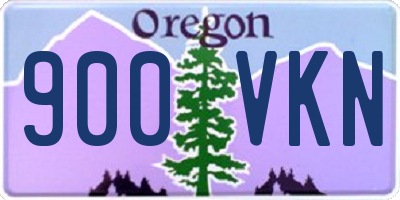 OR license plate 900VKN