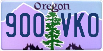 OR license plate 900VKO