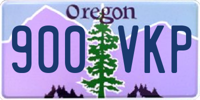 OR license plate 900VKP