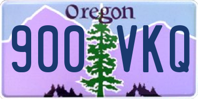 OR license plate 900VKQ