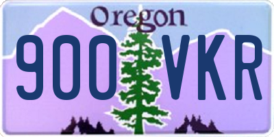 OR license plate 900VKR
