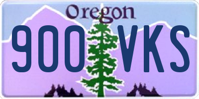 OR license plate 900VKS