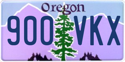 OR license plate 900VKX