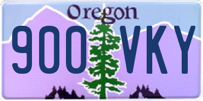 OR license plate 900VKY
