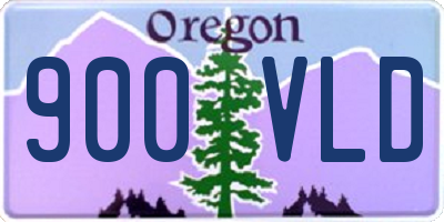 OR license plate 900VLD