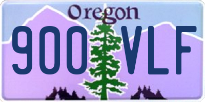 OR license plate 900VLF
