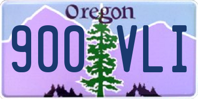 OR license plate 900VLI