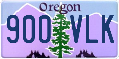 OR license plate 900VLK