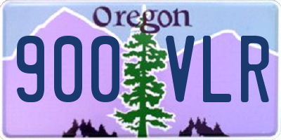 OR license plate 900VLR