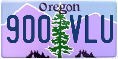 OR license plate 900VLU