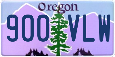 OR license plate 900VLW