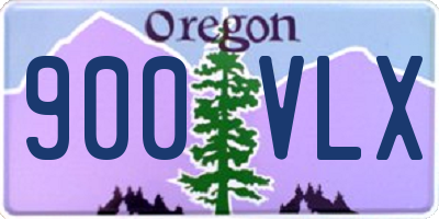 OR license plate 900VLX