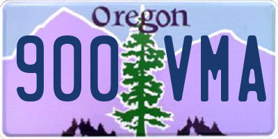 OR license plate 900VMA