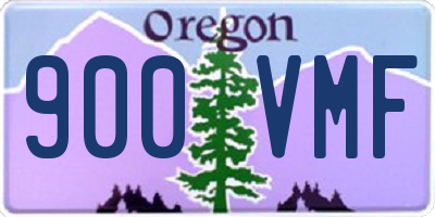 OR license plate 900VMF
