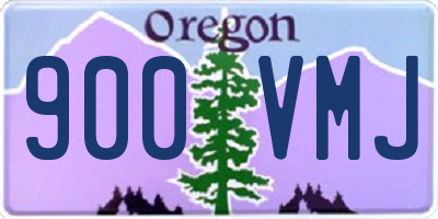 OR license plate 900VMJ