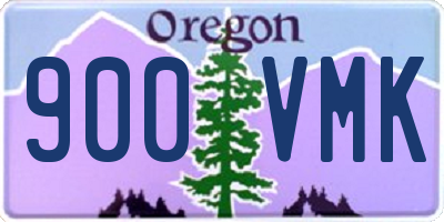 OR license plate 900VMK