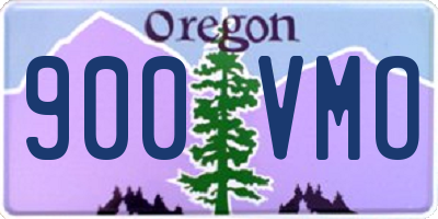 OR license plate 900VMO