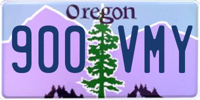 OR license plate 900VMY