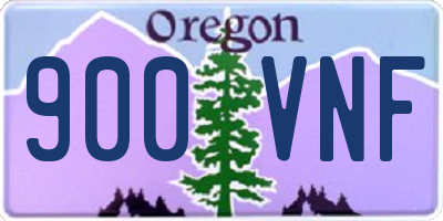 OR license plate 900VNF