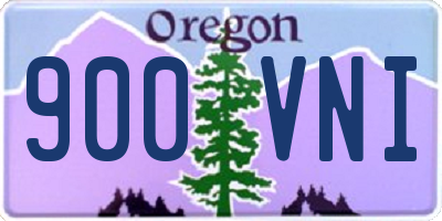 OR license plate 900VNI
