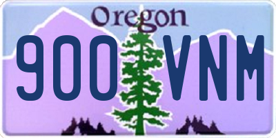 OR license plate 900VNM