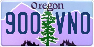 OR license plate 900VNO