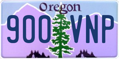 OR license plate 900VNP