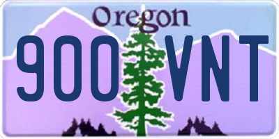 OR license plate 900VNT