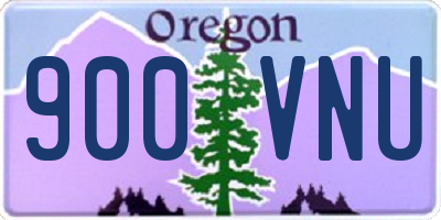 OR license plate 900VNU