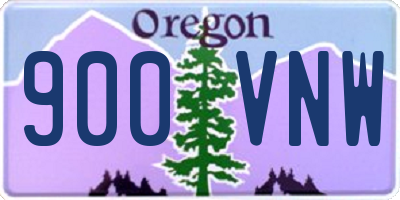 OR license plate 900VNW