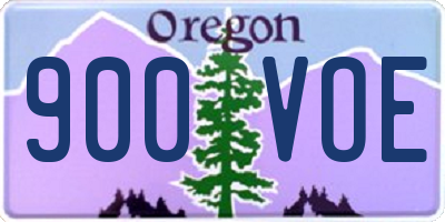 OR license plate 900VOE