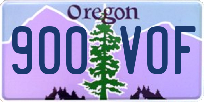 OR license plate 900VOF