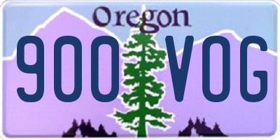 OR license plate 900VOG