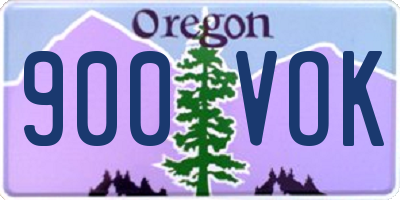 OR license plate 900VOK