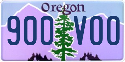 OR license plate 900VOO