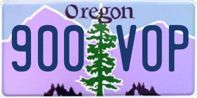 OR license plate 900VOP