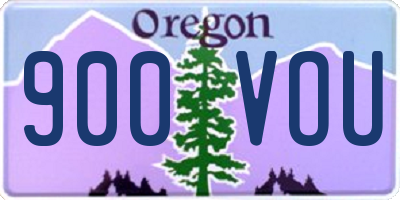 OR license plate 900VOU